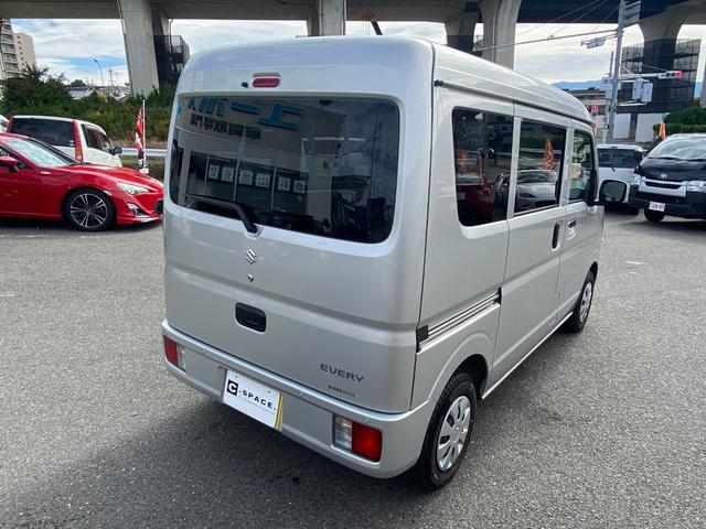 エブリイ PC LEDヘッドライト/オーバーヘッドコンソール/D席シートヒーター/デュアルカメラブレーキサポート/パートタイム4WD/PW付き/取説・スペアキー有(13枚目)
