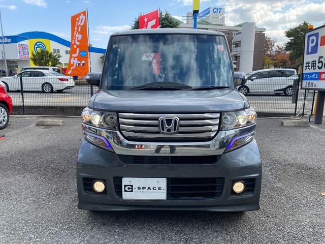 N-BOXカスタム G ターボSSパッケージ 純正ナビTV バックカメラ 両側パワースライドドア パドルシフト クルーズコントロール ETC CD・DVD再生 Bluetooth タイヤ4本新品交換お渡し(2枚目)