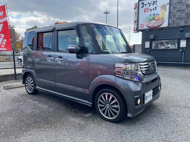 N-BOXカスタム G ターボSSパッケージ 純正ナビTV バックカメラ 両側パワースライドドア パドルシフト クルーズコントロール ETC CD・DVD再生 Bluetooth タイヤ4本新品交換お渡し(3枚目)