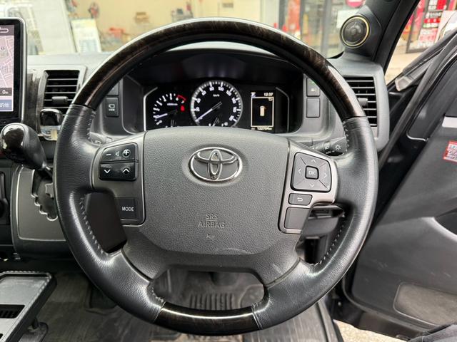 ハイエースバン スーパーＧＬ　ダークプライムＩＩ　ＡＬＰＩＮＥ・ＢＩＧＸ１１型ナビ　パノラミックビューモニター　Ｂｌｕｅｔｏｏｔｈ　ＥＴＣ　両側スライドドア／小窓　ＬＥＤヘッドライト　フォグランプ　スマートキー　プッシュスタート　スペアキー（27枚目）