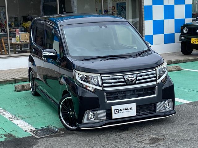 ムーヴ カスタム　ＲＳ　ハイパーＳＡＩＩ　社外ナビ　バックカメラ　ＬＥＤヘッドライト　ワンセグＴＶ　革巻きステアリング　ドラレコ（6枚目）