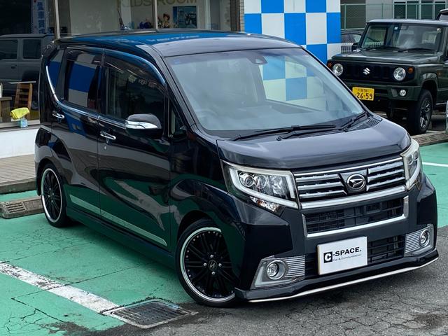 ムーヴ カスタム　ＲＳ　ハイパーＳＡＩＩ　社外ナビ　バックカメラ　ＬＥＤヘッドライト　ワンセグＴＶ　革巻きステアリング　ドラレコ（7枚目）