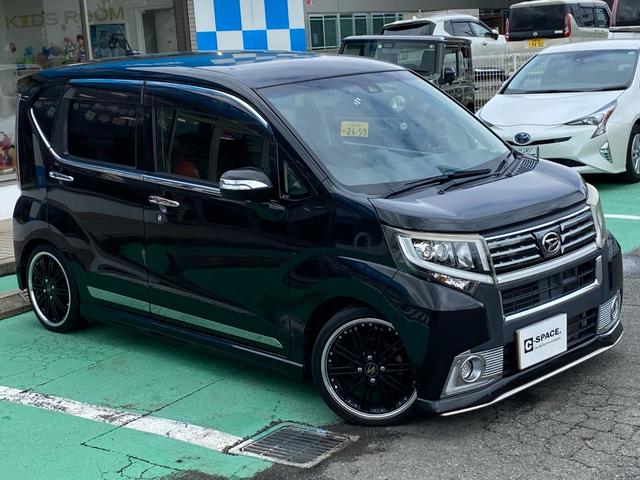ムーヴ カスタム　ＲＳ　ハイパーＳＡＩＩ　社外ナビ　バックカメラ　ＬＥＤヘッドライト　ワンセグＴＶ　革巻きステアリング　ドラレコ（8枚目）