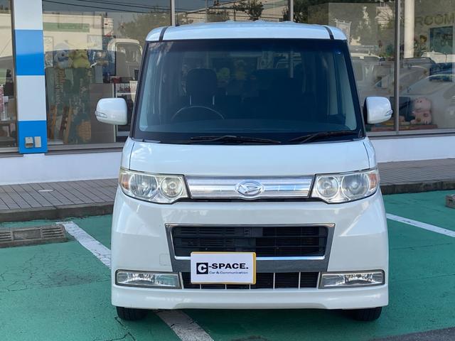 タント カスタムVセレクション 車検R8年6月まで 社外ナビ 地デジTV 14インチ純正アルミ オートエアコン 左側スライドドア 革巻ステアリング(5枚目)