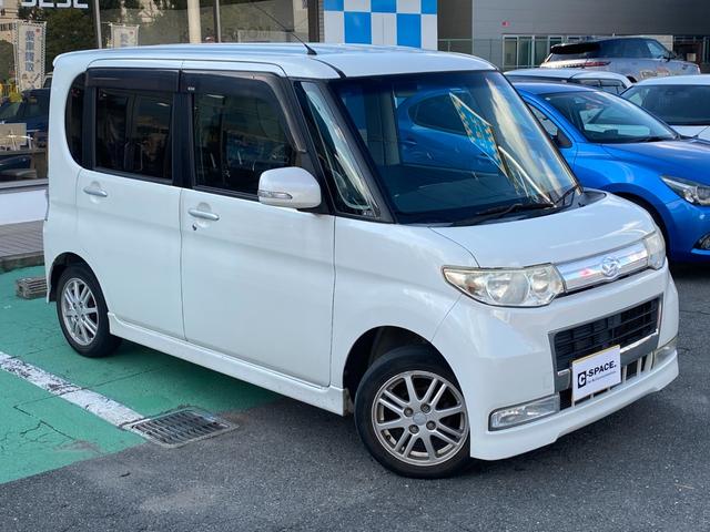 タント カスタムVセレクション 車検R8年6月まで 社外ナビ 地デジTV 14インチ純正アルミ オートエアコン 左側スライドドア 革巻ステアリング(7枚目)