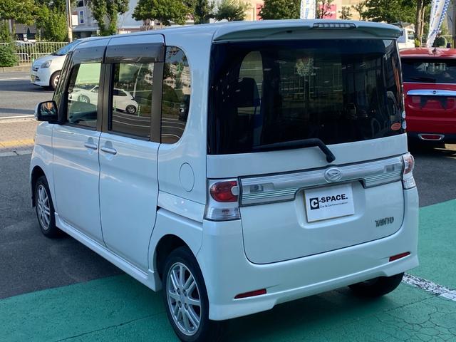 タント カスタムVセレクション 車検R8年6月まで 社外ナビ 地デジTV 14インチ純正アルミ オートエアコン 左側スライドドア 革巻ステアリング(9枚目)