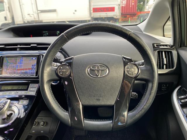 プリウス G モデリスタフルエアロ バックカメラ クルコン パワーシート ETC ドラレコ アルパインナビ ハーフレザー 社外18インチアルミ 地デジTV スマートキー(15枚目)