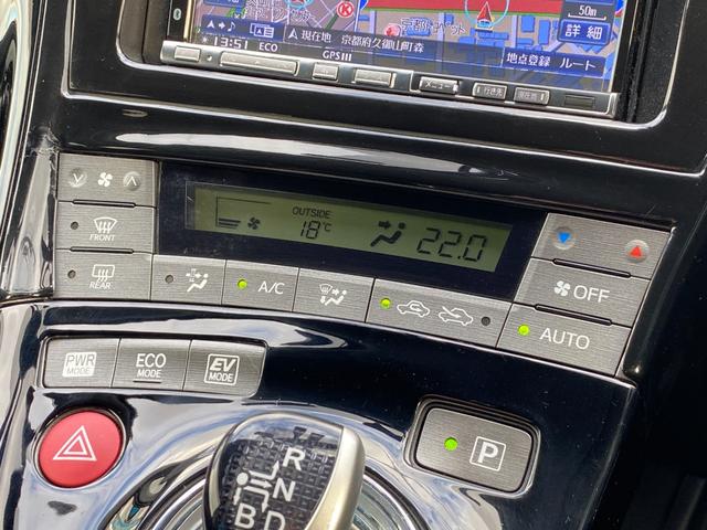 プリウス G モデリスタフルエアロ バックカメラ クルコン パワーシート ETC ドラレコ アルパインナビ ハーフレザー 社外18インチアルミ 地デジTV スマートキー(30枚目)