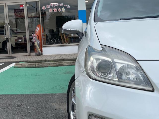 プリウス G モデリスタフルエアロ バックカメラ クルコン パワーシート ETC ドラレコ アルパインナビ ハーフレザー 社外18インチアルミ 地デジTV スマートキー(40枚目)