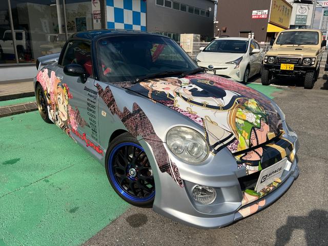 コペン アクティブトップ　痛車　ドライブレコーダー　ＥＴＣ　ナビ　キーレスエントリー　ＡＴ　ＡＢＳ　アルミホイール　エアコン　パワーウィンドウ（3枚目）