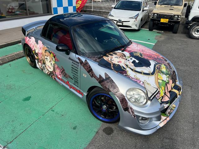 コペン アクティブトップ　痛車　ドライブレコーダー　ＥＴＣ　ナビ　キーレスエントリー　ＡＴ　ＡＢＳ　アルミホイール　エアコン　パワーウィンドウ（5枚目）