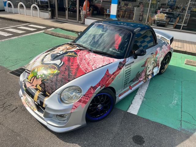コペン アクティブトップ　痛車　ドライブレコーダー　ＥＴＣ　ナビ　キーレスエントリー　ＡＴ　ＡＢＳ　アルミホイール　エアコン　パワーウィンドウ（12枚目）