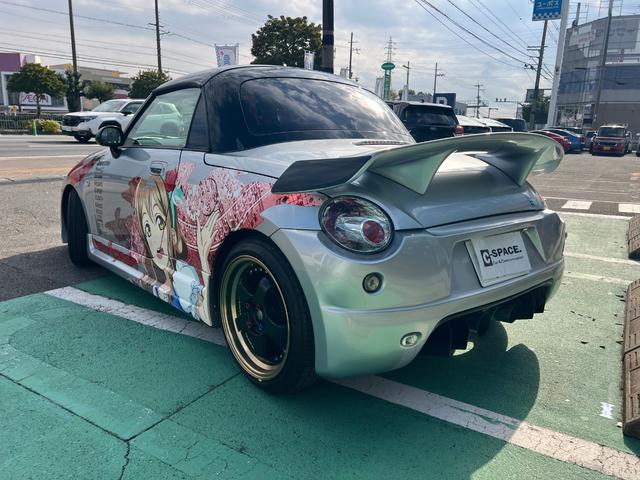 コペン アクティブトップ　痛車　ドライブレコーダー　ＥＴＣ　ナビ　キーレスエントリー　ＡＴ　ＡＢＳ　アルミホイール　エアコン　パワーウィンドウ（17枚目）