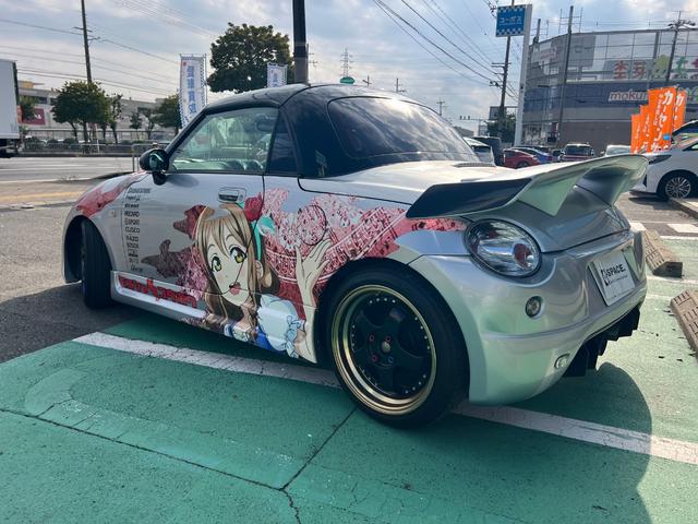 コペン アクティブトップ　痛車　ドライブレコーダー　ＥＴＣ　ナビ　キーレスエントリー　ＡＴ　ＡＢＳ　アルミホイール　エアコン　パワーウィンドウ（18枚目）