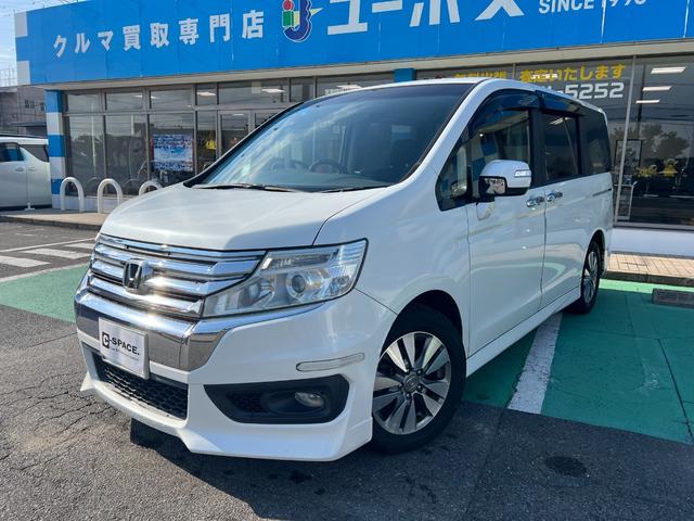 ステップワゴンスパーダ Z ワンオーナー 両側パワースライドドア パドルシフト 車検R9年8月まで 16インチ純正アルミ ETC スマートキー 革巻ステアリング(8枚目)