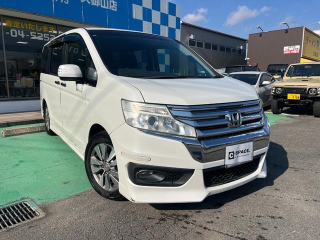 ステップワゴンスパーダ Z ワンオーナー 両側パワースライドドア パドルシフト 車検R9年8月まで 16インチ純正アルミ ETC スマートキー 革巻ステアリング(13枚目)