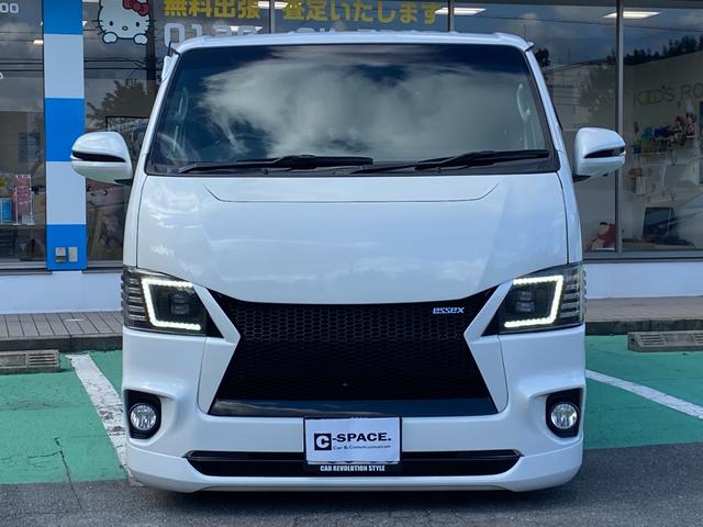 ハイエースバン ロングスーパーGL HKSスーパーチャージャー HKSF-CONiS HKSマフラー Pivotスロットルコントローラー essex19インチアルミ バットフェイスボンネット フルエアロ 前置きインタークーラー キーレス(5枚目)