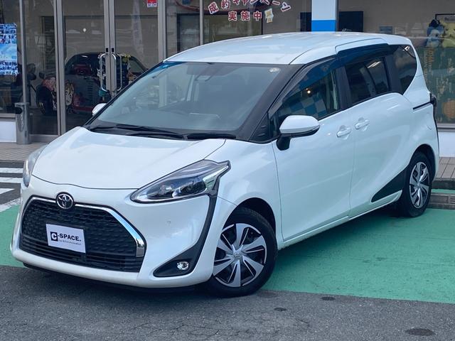 シエンタ Ｇ　クエロ　７人乗り　両側パワースライドドア　トヨタセーフティセンス　９インチナビ　ハーフレザーシート　バックカメラ　ＥＴＣ　Ｂｌｕｅｔｏｏｔｈ　スマートキー　革巻ステアリング　地デジＴＶ　車検整備付き（3枚目）