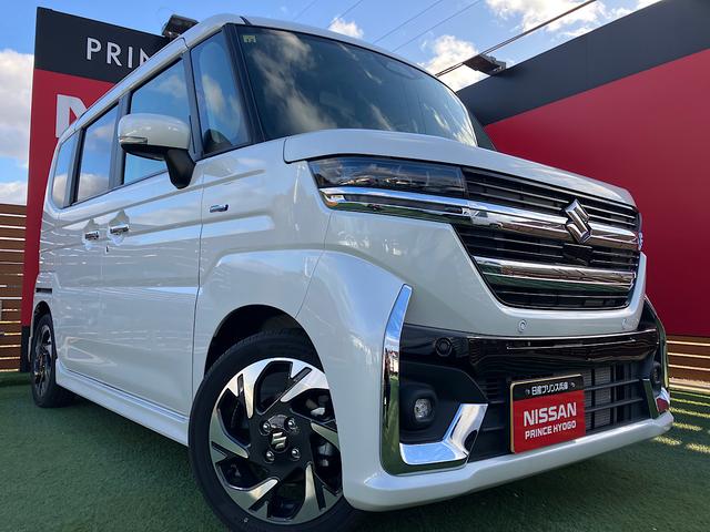 スペーシアカスタム ハイブリッドXSターボ 社外メモリーナビ Bカメラ クリアランスソナー 衝突軽減ブレーキ シートヒーター 両側パワースライドドア クルーズコントロール(23枚目)