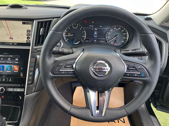 スカイライン ハイブリッド　ＧＴ　タイプＰ　純正ナビ　本革シート　プロパイロット２．０　アラウンドビューモニター　エマージェンシーブレーキ　クリアランスソナー　シートヒーター（12枚目）