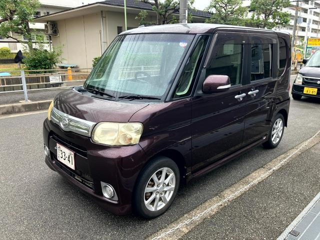タント Gスペシャル タイミングチェーン 純正ナビ・フルセグTV・バックモニター・Bluetooth ETC 左側パワースライドドア スマートキー 純正14インチアルミ ウインカー付電動格納ミラー オートエアコン(4枚目)