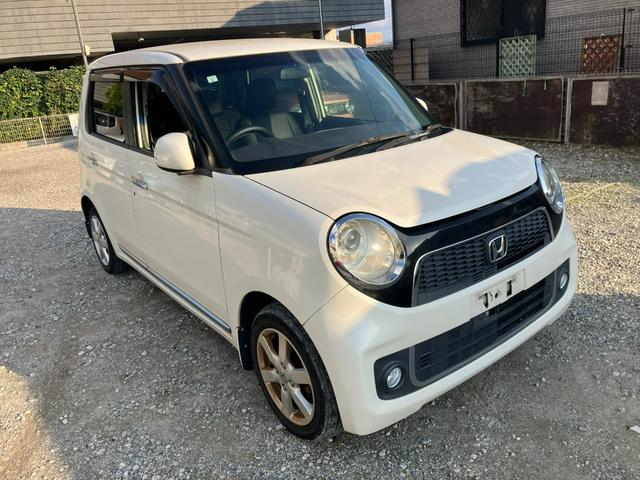 N-ONE プレミアム・Lパッケージ タイミングチェーン 純正ナビ・フルセグTV・バックモニター スマートキー プッシュスタート 純正14インチアルミ HIDヘッドライト 革調シートカバー ステアリングスイッチ アイドリングストップ(2枚目)