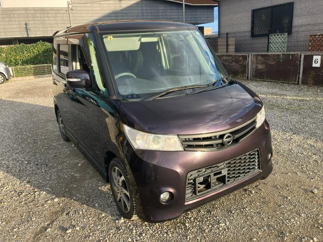 ルークス ハイウェイスター　タイミングチェーン　左側パワースライドドア　ＥＴＣ　プッシュスタート　スマートキー２個　ＨＩＤヘッドライト　純正１４インチアルミ・オールシーズンタイヤ　オートライト　ウインカー付電動格納ミラー（2枚目）