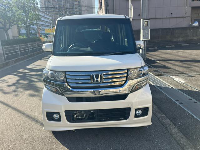 Ｎ－ＢＯＸカスタム Ｇ・Ｌパッケージ　タイミングチェーン　社外ナビ・フルセグＴＶ・Ｂｌｕｅｔｏｏｔｈ　左側パワースライドドア　ＥＴＣ　プッシュスタート　スマートキー　純正１４インチアルミ　ＨＩＤヘッドライト　ウインカー付電動格納ミラー（3枚目）