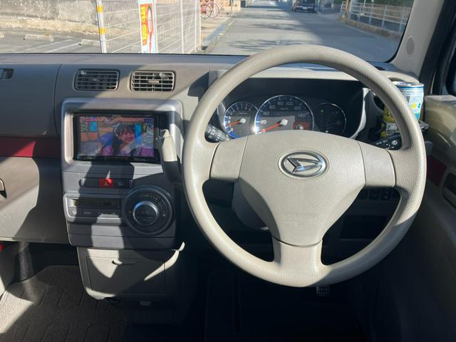 ムーヴコンテ X タイミングチェーン 社外ナビ・フルセグTV・Bluetooth ETC 運転席パワーシート スマートキー ウインカー付電動格納ミラー(10枚目)