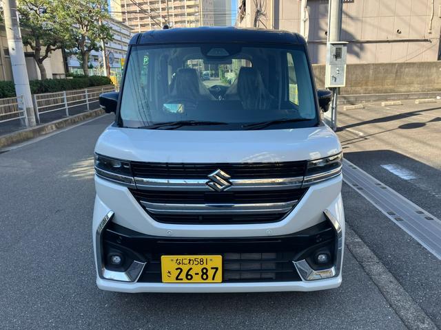 スペーシアカスタム ハイブリッドXSターボ 保証継承渡し 純正9インチナビ・フルセグTV・Bluetooth 全方位モニター付バックモニター 両側パワースライドドア レーダークルーズコントロール デュアルレーダーブレーキサポート 純正15アルミ(3枚目)