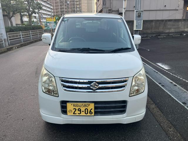 ワゴンＲ ＦＸリミテッドＩＩ　タイミングチェーン　車検Ｒ９年１月２８日まで　スマートキー２個　プッシュスタート　純正１４インチアルミ　ウインカー付電動格納ミラー　オートエアコン（3枚目）