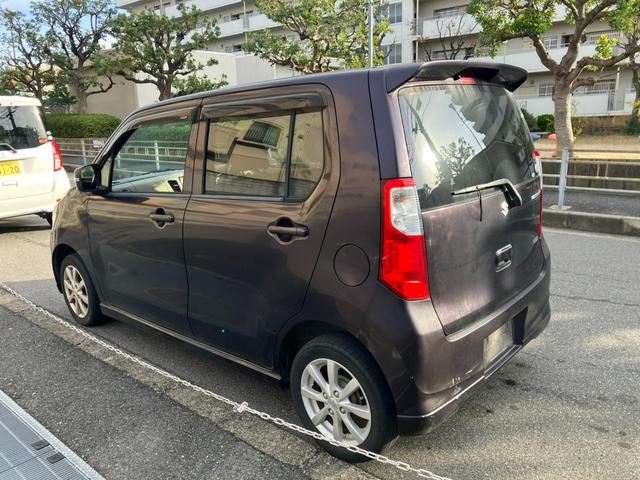 ワゴンR FXリミテッド タイミングチェーン 社外ナビ・フルセグTV・Bluetooth プッシュスタート スマートキー HIDヘッドライト 純正14インチアルミ オートライト ウインカー付電動格納ミラー オートエアコン(6枚目)