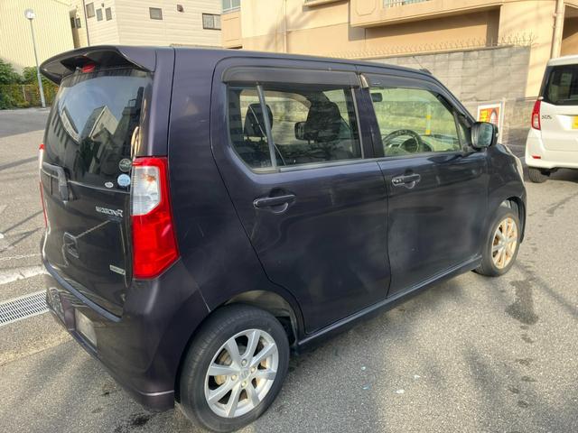 ワゴンR FXリミテッド タイミングチェーン 社外ナビ・フルセグTV・Bluetooth プッシュスタート スマートキー HIDヘッドライト 純正14インチアルミ オートライト ウインカー付電動格納ミラー オートエアコン(8枚目)