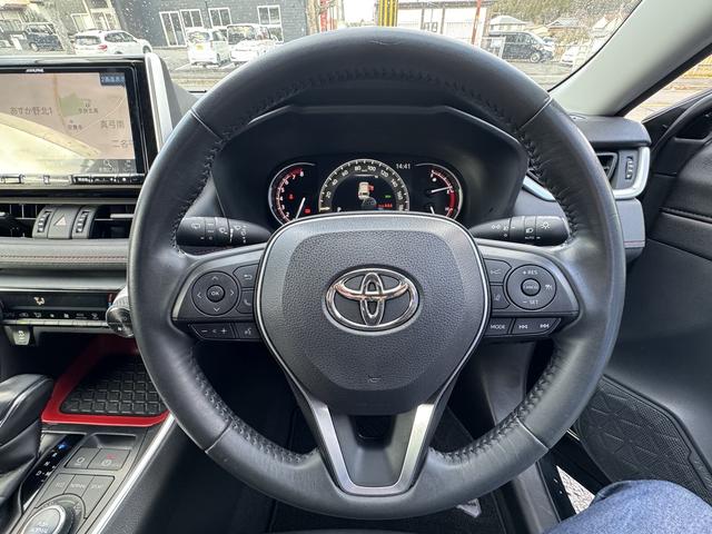 RAV4 アドベンチャー オフロードパッケージ アルパイン9インチナビ フルセグTV バックモニター BSM PCS LTA クルーズコントロール ETC スマートキー 専用アップサス プレミアブロンズ1年保証(11枚目)