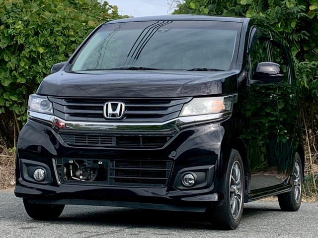 N-WGNカスタム G・Aパッケージ タイミングチェーン スマートキー プッシュスタート ベンチシート アイドリングストップ クルーズコントロール 衝突軽減ブレーキ HIDヘッドライト 純正アルミホイール 電動格納ミラー(7枚目)