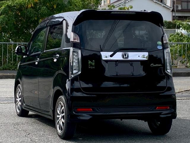 N-WGNカスタム G・Aパッケージ タイミングチェーン スマートキー プッシュスタート ベンチシート アイドリングストップ クルーズコントロール 衝突軽減ブレーキ HIDヘッドライト 純正アルミホイール 電動格納ミラー(11枚目)