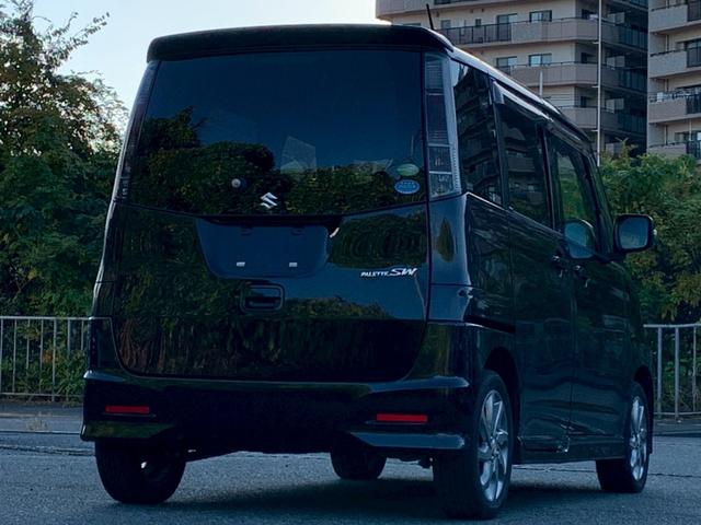 パレットSW リミテッド タイミングチェーン 左後パワースライドドア スマートキー プッシュスタート ベンチシート ナビ ETC HIDヘッドライト 純正アルミホイール 電動格納ミラー(17枚目)