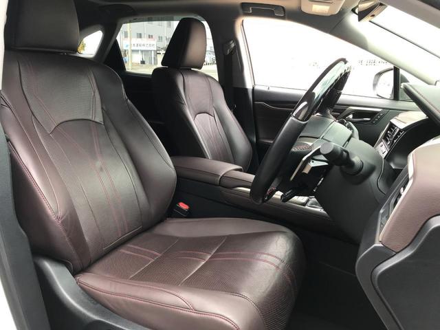ＲＸ ＲＸ４５０ｈ　バージョンＬ　ハイパークロームメッキ２０ＡＷ　ルーフレール＋パノラマルーフ【チルド・アウタースライド式】★ＢＳＭ★ノーブルブラウンセミアニリン本革メモリーパワーシート【ベンチレーション・ヒーター付】★ドラレコ★スマートキー・プッシュスタート（8枚目）