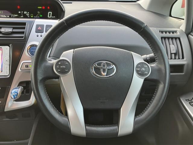 プリウスアルファ S 純正SDナビTV バックガイドモニター 革巻きステア ★前後ドライブレコーダー付★純正SDナビTV★Blue tooth★バックガイドモニター★革巻きステアリングスイッチ付★マルチインフォメーションディスプレイ★プライバシーガラス(28枚目)