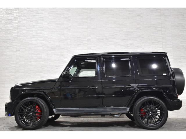 Ｇ６３　ＡＭＧレザーエクスクルーシブパッケージ　左ハンドル　ＢＲＡＢＵＳフロントスポイラー　ＶＯＳＳＥＮ　ＨＦ７　２３インチマットブラックホイール　電動サイドステップ　ラゲッジボード　低ダストブレーキパッド　インナーブラックヘッドライト(56枚目)