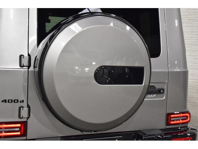 Gクラス G400d マヌファクトゥーアエディション 純正G63 22AW ブラバス製Fスポイラー G63仕様フロントバンパー ぱなめりかブラックラッピング 電動サイドステップ ガラススライディングルーフ ブルメスター ブラック&グレーレザーシート(46枚目)