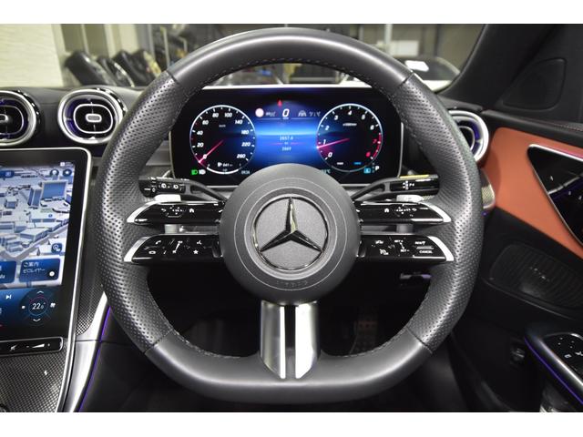 Cクラスステーションワゴン C200ステーションワゴンアバンギャルドAMGライP パノラミックスライディングルーフ ベーシックPKG レザーエクスクルーシブPKG ブラウン&ブラック革シート 前後ベンツドラレコ 純正フロアマット 純正18AW シートヒーター アンビエイトライト(15枚目)