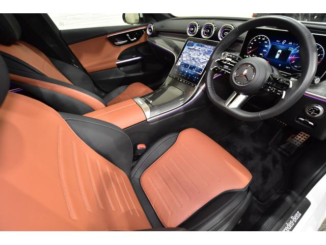 Cクラスステーションワゴン C200ステーションワゴンアバンギャルドAMGライP パノラミックスライディングルーフ ベーシックPKG レザーエクスクルーシブPKG ブラウン&ブラック革シート 前後ベンツドラレコ 純正フロアマット 純正18AW シートヒーター アンビエイトライト(16枚目)