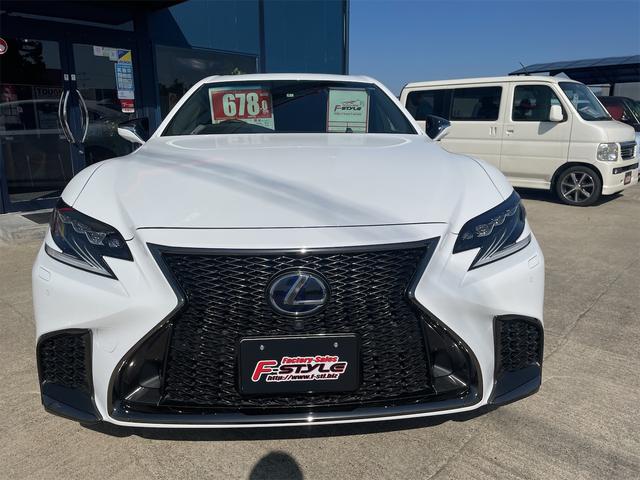 LS500h Fスポーツ リモコンエンジンスタータークリアランスソナーBluetooth ムーンルーフ ミュージックプレイヤー接続可DVD再生LEDヘッドランプ シートヒーターエアーシートETCパワーシートサイドカメラ(2枚目)