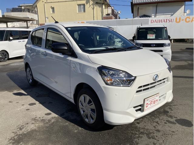 ミライース Ｘ　ＳＡＩＩＩ　１４インチフルホイールキャップ　ＬＥＤヘッドランプ　電動格納式（カラード）ドアミラー　自発光式デジタルメーターブルーイルミネーションメーター　マニュアルエアコン（ダイヤル式）　キーレスエントリー（8枚目）