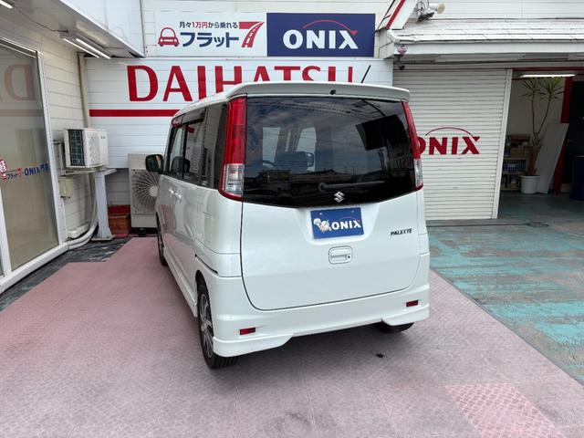 パレット T 3ケ月保証付き ナビ TV DVD再生 ETC 両側パワースライドドア ターボ車 純正エアロ 純正アルミ プッシュスタート&スマートキーシステム(45枚目)