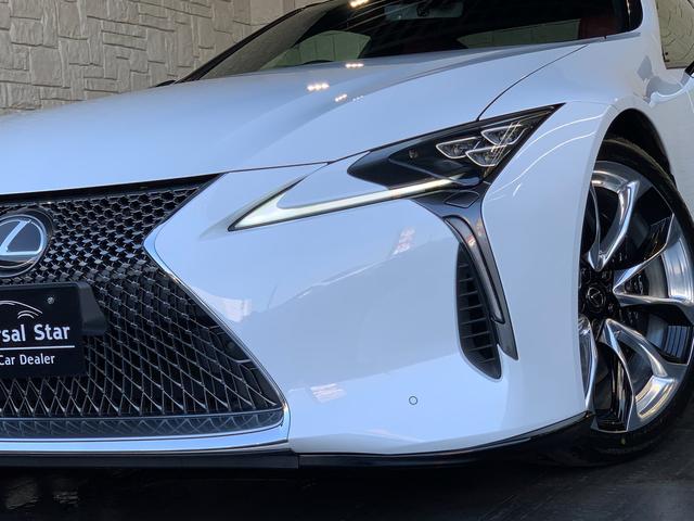 LC500 Sパッケージ 正規品TRDフルエアロKIT 正規品TRDトランクスポイラー オプション21AW CFRPカーボンルーフ カーボンインテリアパネル 電動リアウイング 赤黒コンビベンチレーターシート ビルトインETC(41枚目)
