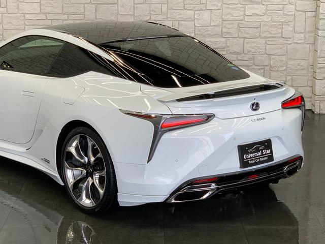 ＬＣ ＬＣ５００ｈ　Ｓパッケージ　走行７１００キロ／１オーナー／禁煙／ＬＥＸＵＳセーフティシステム＋／寒冷地仕様車／ＴＲＤエアロ／ＴＲＤウイング／アルカンターラ＋本革シート／ＣＦＲＰルーフ／ＯＰ鍛造２１ＡＷ／ＬＥＤヘッド／ＥＴＣ２．０（55枚目）