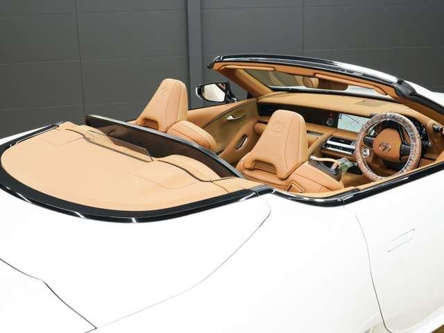 ＬＣ ＬＣ５００　コンバーチブル　ＬＥＸＵＳセーフティシステム＋Ａ／１オーナー車／禁煙車／屋内保管車／新品純正フロアマット／ＴＲＤパフォーマンスダンパー／ＯＰ鍛造２１ＡＷ／ウインドスクリーン／オーカー本革ベンチレーター／ＨＵＤ／ＥＴＣ（35枚目）