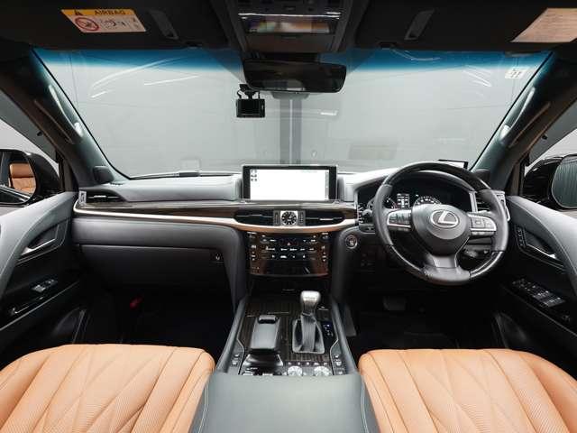 ＬＸ ＬＸ５７０ブラックシークエンス　令和３年１１月最終後期モデル／ＬＥＸＵＳセーフティシステム＋／モデリスタエアロ／ＯＰ２１ＩＮホイール／パノラマビューカメラ／本革（冷温機能付）／ＳＲ／ＣＯＯＬＢＯＸ／ＨＵＤ／ＥＴＣ２．０／Ｐバックドア（6枚目）